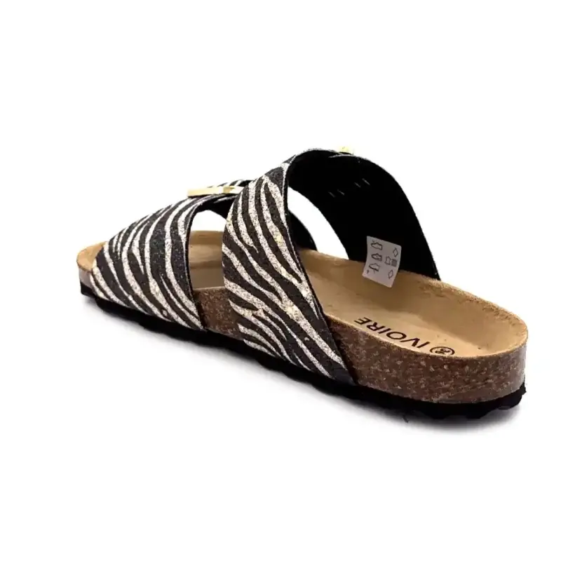 Ivoire 15-71-9822-001 Glitter Zèbre Ivoire Chaussures