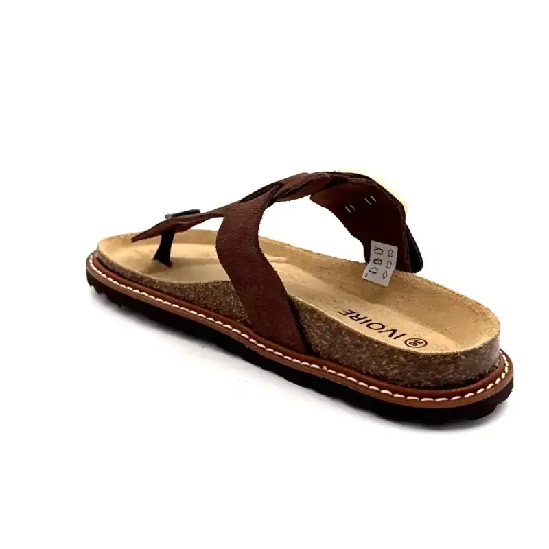 Ivoire 15-71-16023-406 Brązowy zamsz Ivoire Chaussures