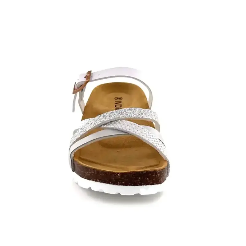 Ivoire 15-68-9658 Hvit og sølvglitter Ivoire Chaussures