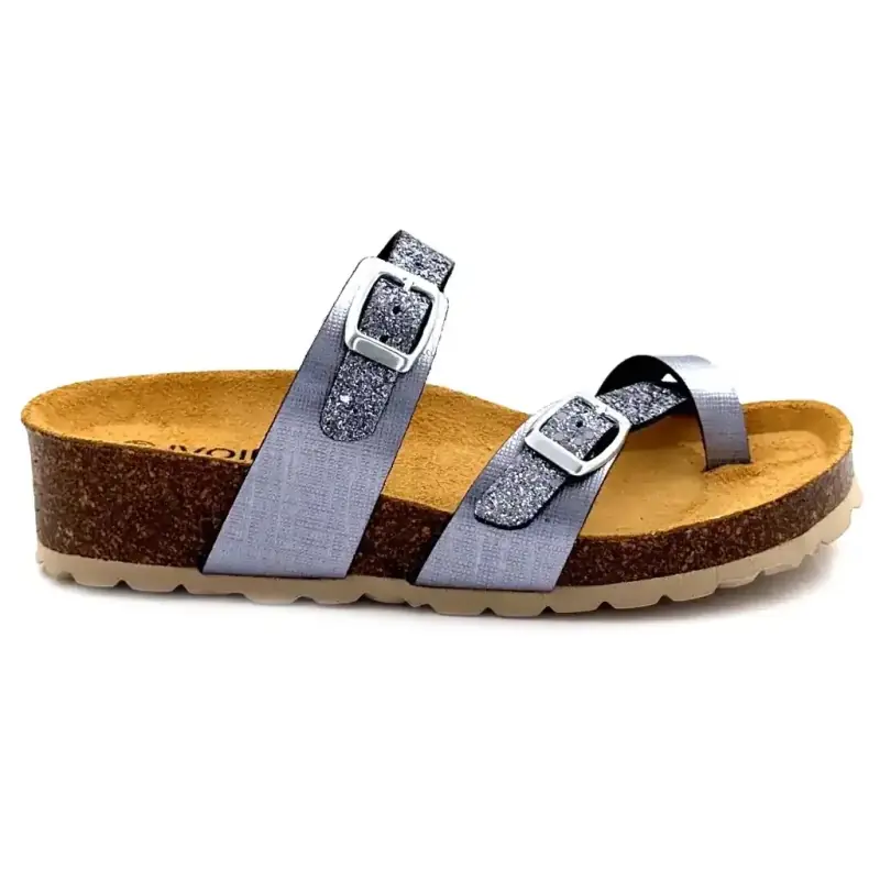 Ivoire Plagettes Mules 15-68-10506 Glitter Blue €&nbsp;69,00