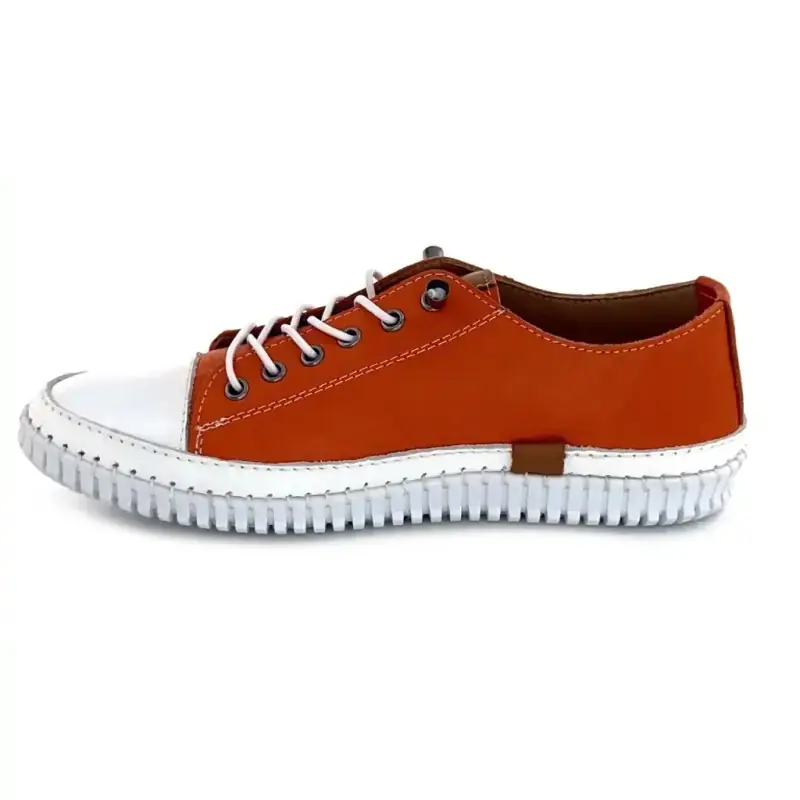 Ivoire 032 162-1 Orange Leather Ivoire Chaussures