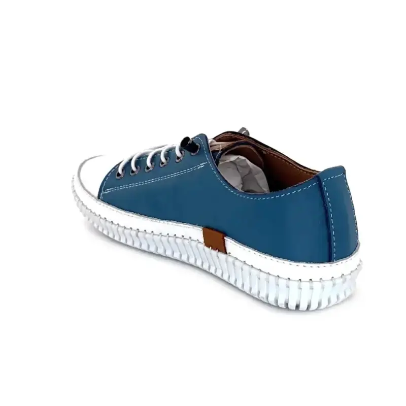 Ivoire 032 162-1 Blue Leather Ivoire Chaussures