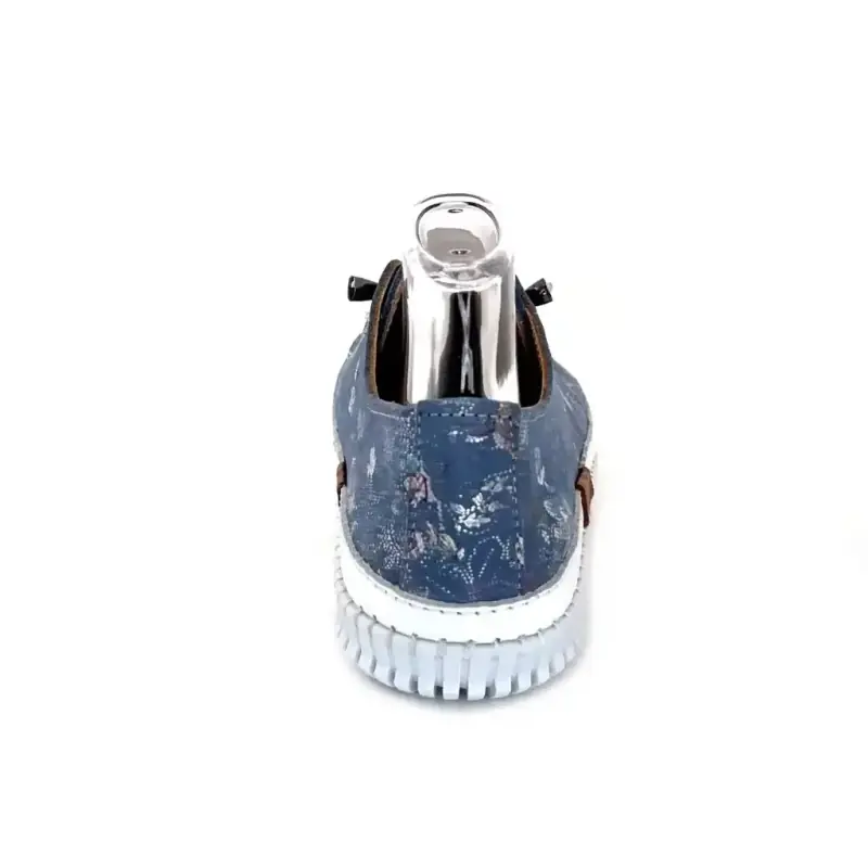 Ivoire 032 162-1 Cuir Print Bleu & Blanc Ivoire Chaussures