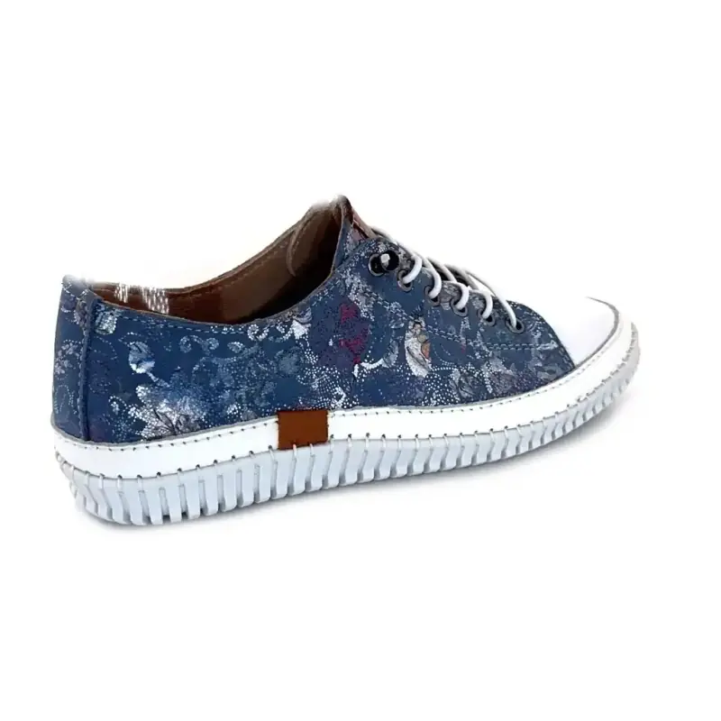 Ivoire 032 162-1 Pelle blu e bianca Ivoire Chaussures