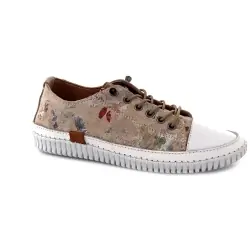 Ivoire Sneakers 032 162-1 Beige & Vitt Läder %price%