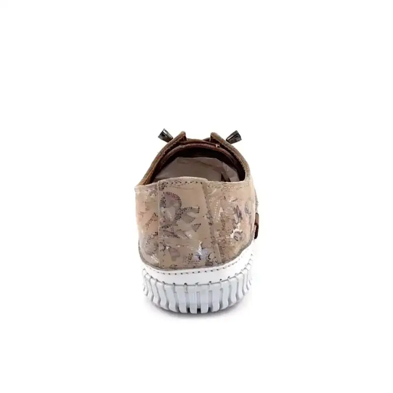 Ivoire 032 162-1 Leather Print Beige & White Ivoire Chaussures