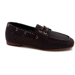 Ivoire mocassin Png 36 Geperforeerd bruin leer %price%