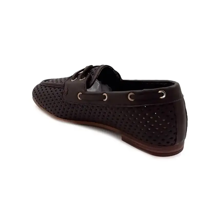 Ivoire PNG 36 Couro Marrom Perfurado Ivoire Chaussures