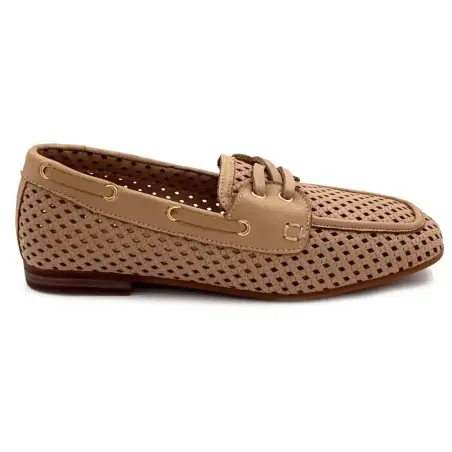Ivoire Moccasin Png 36 Perforated Leather Capuccino €129.00