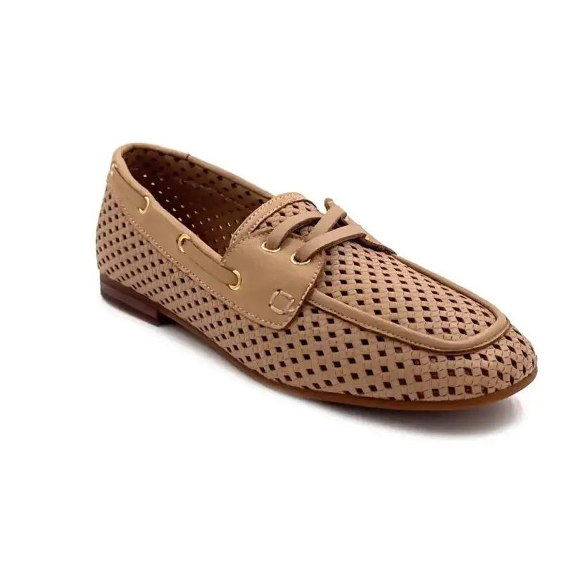 Ivoire Png 36 Cuir Perforé Capuccino Ivoire Chaussures