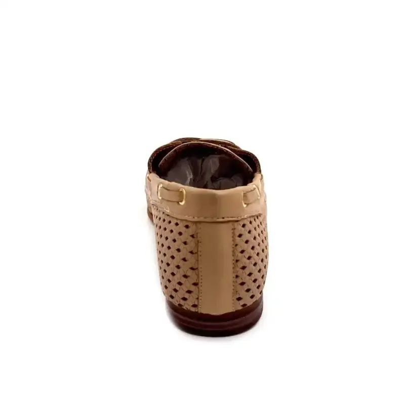 Ivoire Png 36 Cuir Perforé Capuccino Ivoire Chaussures