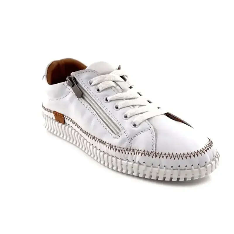 Ivoire 139 412 White Leather Ivoire Chaussures