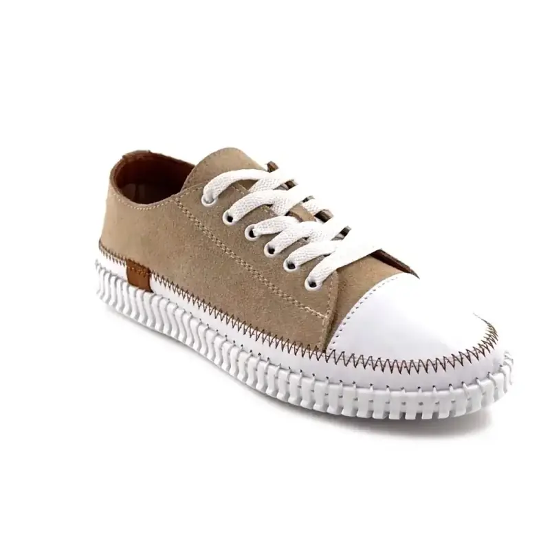 Ivoire 139 409-1 Leather & Suede Beige Ivoire Chaussures