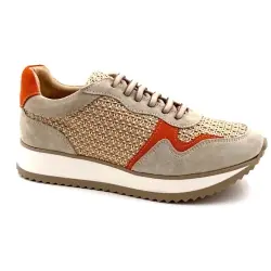 Ivoire Sneakers S26-28 Beige Ruskind & Orange & Raffia %price%