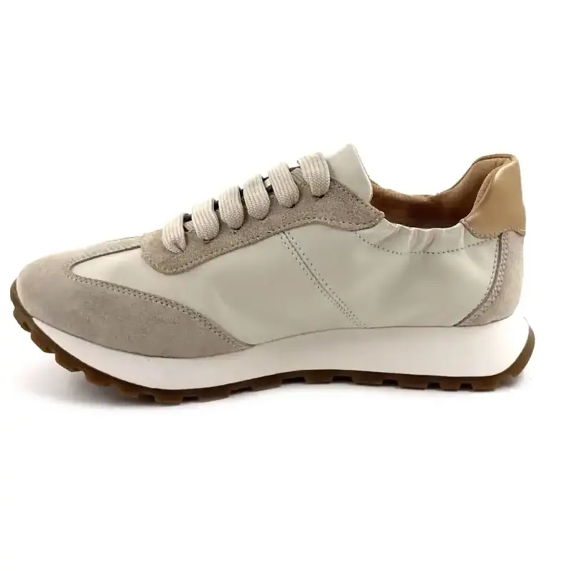 Ivoire SS26-11 Pelle beige e camoscio beige Ivoire Chaussures