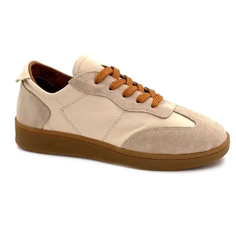 Ivoire 500-1883 Cuir & Daim Beige Ivoire Chaussures