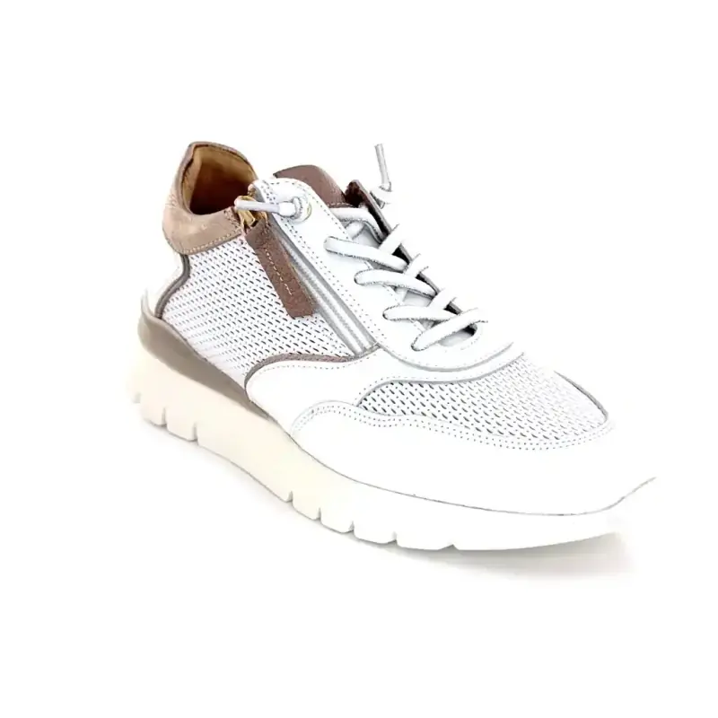 Ivoire SS26-37 Piele albă și aurie Ivoire Chaussures