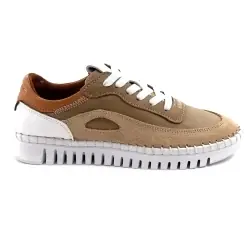Sneakers Ivoire 092 1803 in pelle e camoscio color tortora, marrone e cammello %price%