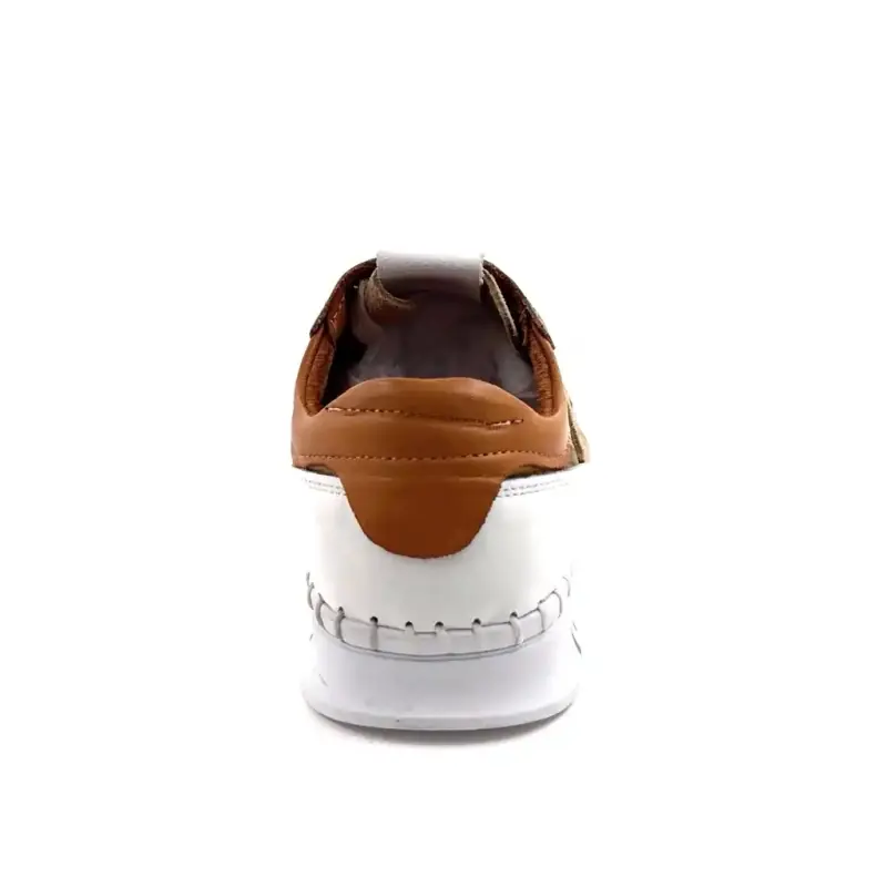 Ivoire 092 1803 Cuir & Daim Taupe, Marron & Camel Ivoire Chaussures