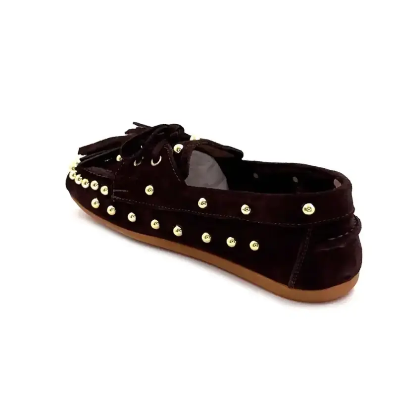 Ivoire Mr6511 Brun Mocka & Guldnit Ivoire Chaussures