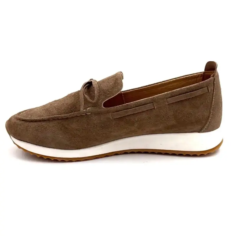 Ivoire SS26-52 Taupe Wildleder Ivoire Chaussures