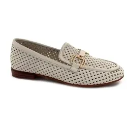 Mocasin Ivoire 2025 din piele crem perforată %price%