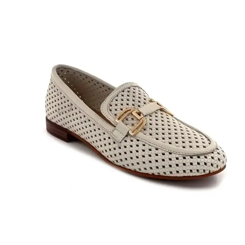 Ivoire 2025 Perforált bőr krémszínű Ivoire Chaussures