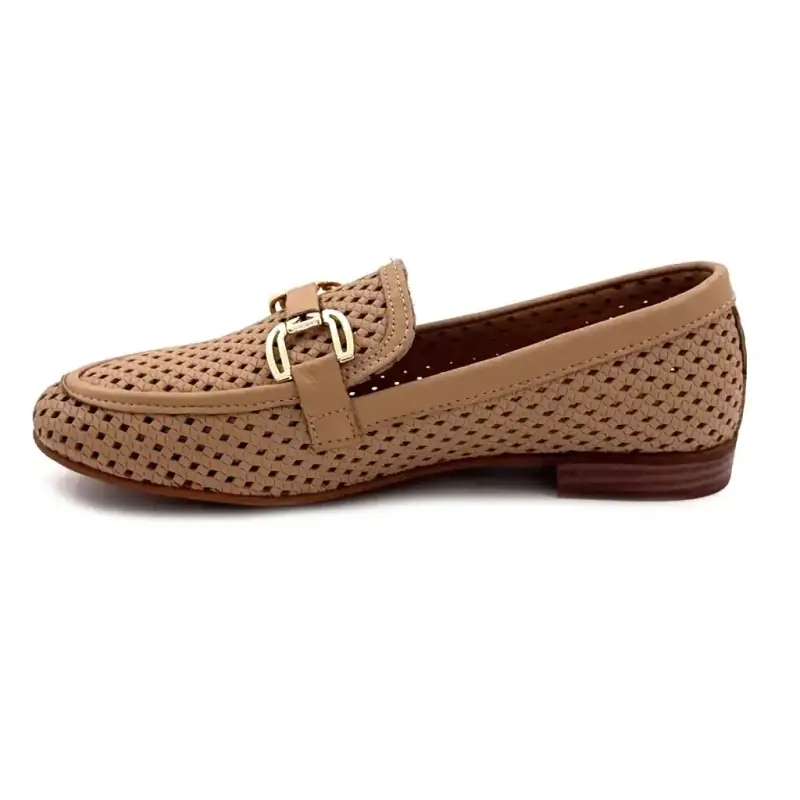 Ivoire 2025 Perforated Leather Beige Cappuccino Ivoire Chaussures