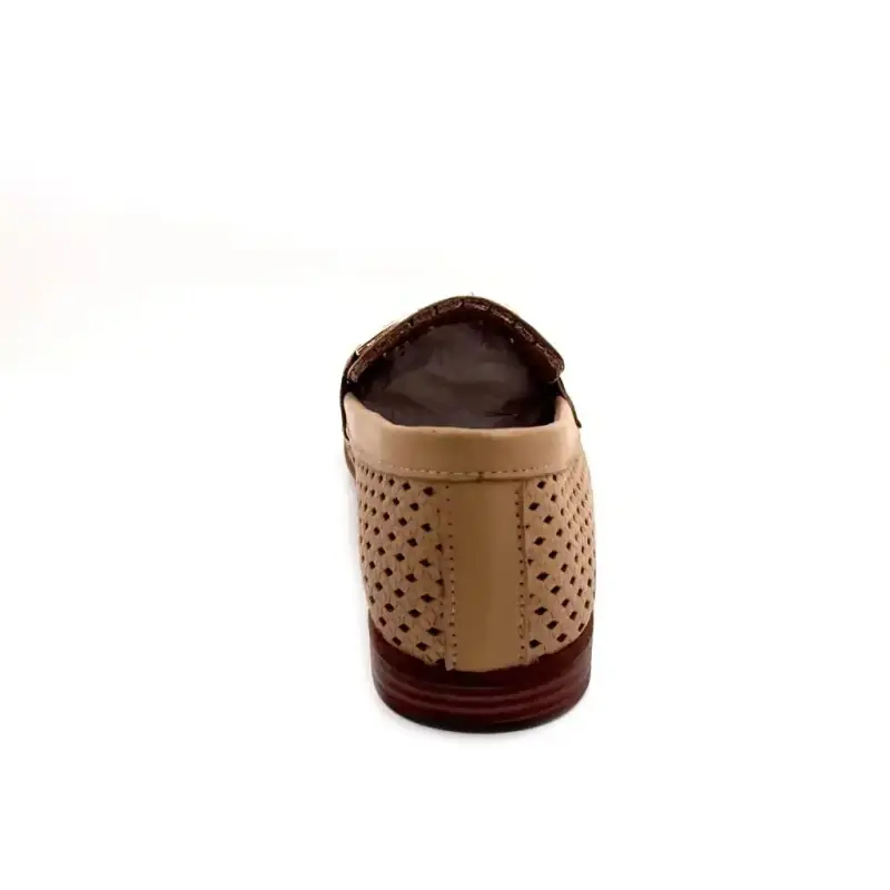 Ivoire 2025 Perforeret Læder Beige Cappuccino Ivoire Chaussures