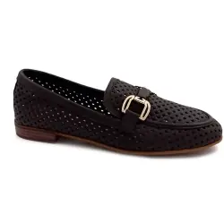 Ivoire Moccasin 2025 Perforated Brown Leather %price%