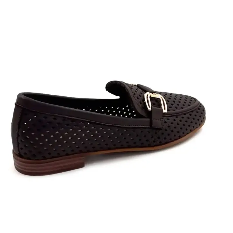 Piele perforată maro Ivoire 2025 Ivoire Chaussures