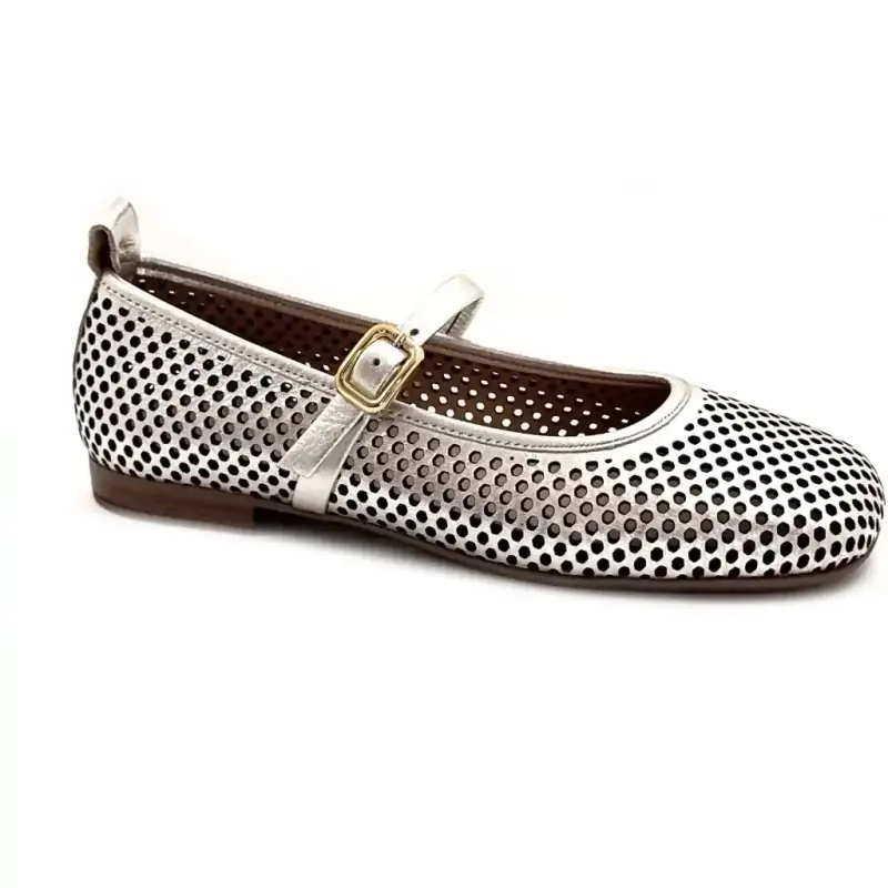 Ivoire 58304 Cuir Métal Ivoire Chaussures