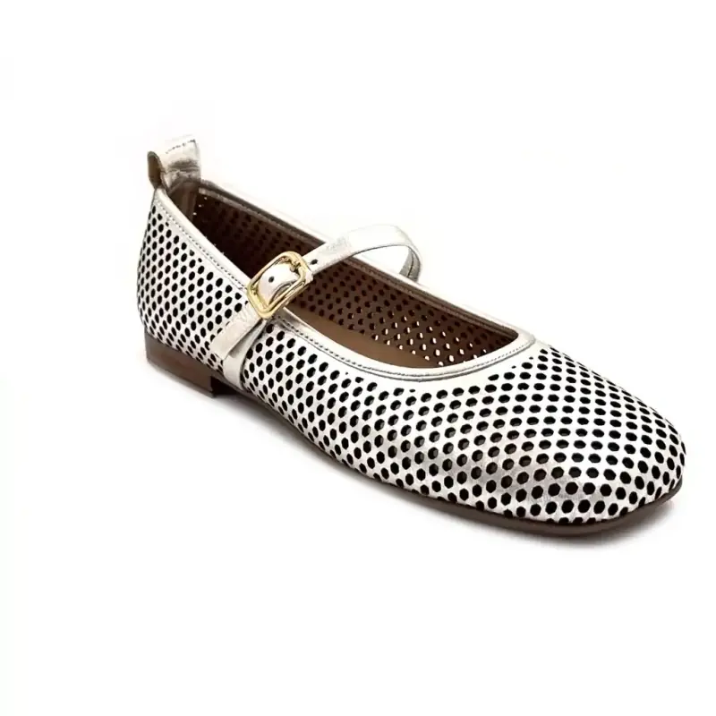 Ivoire 58304 Leather Metal Ivoire Chaussures