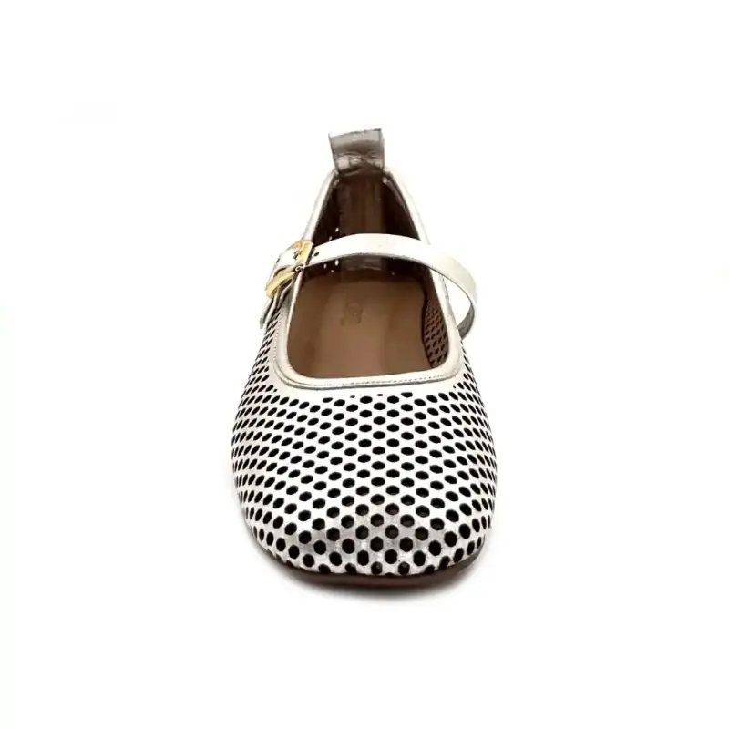 Ivoire 58304 Leer Metaal Ivoire Chaussures
