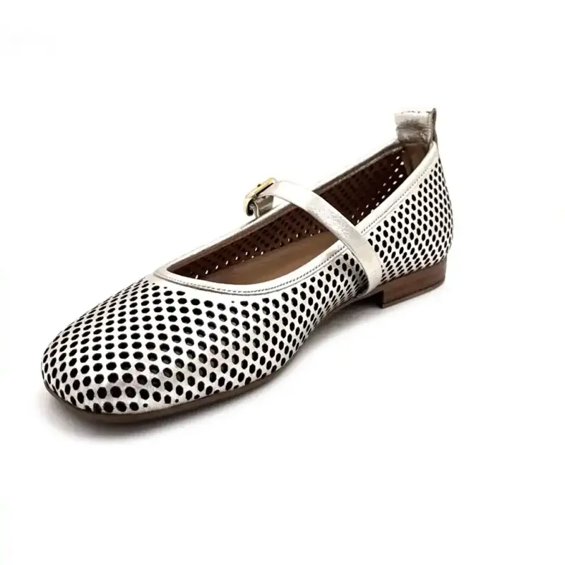Ivoire 58304 Cuir Métal Ivoire Chaussures