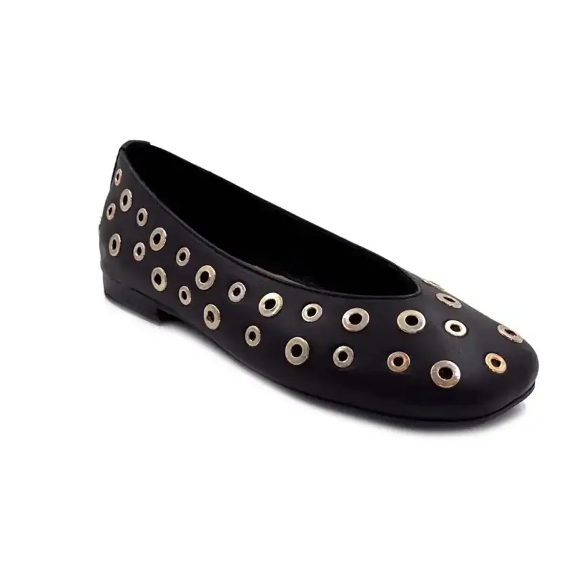 Ivoire 58301 Schwarzes Leder Ivoire Chaussures