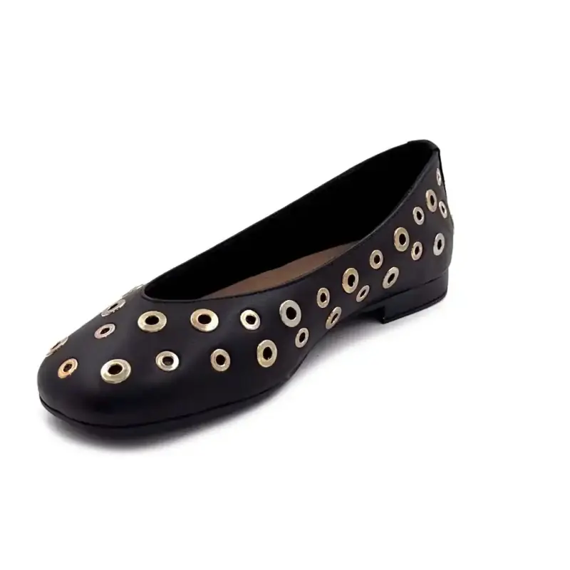 Ivoire 58301 Black Leather Ivoire Chaussures
