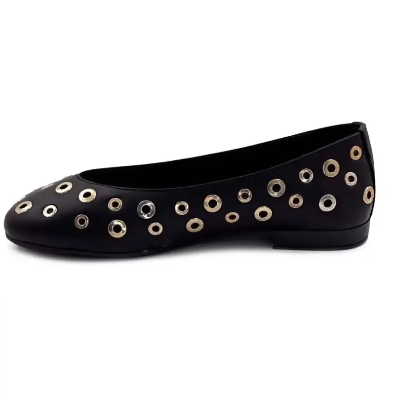 Ivoire 58301 Black Leather Ivoire Chaussures
