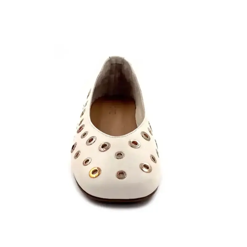 Δέρμα σε χρώμα Ivoire 58301 Cream Marshmallow Ivoire Chaussures