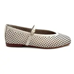 Ivoire ballerinasko 124007 Cremefarvet læder %price%