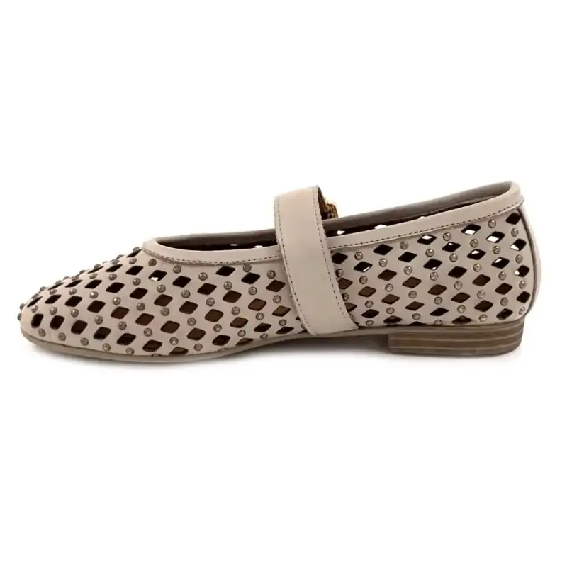 Ivoire 500 2788 Kremfarget skinn Ivoire Chaussures