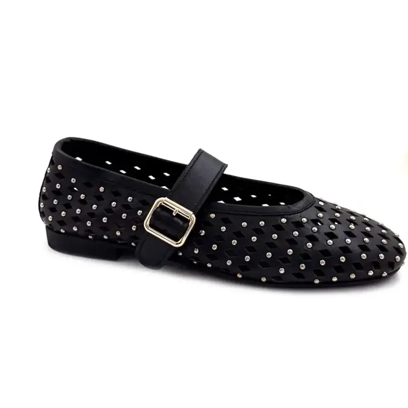 Ivoire 500 2788 Couro Preto Ivoire Chaussures