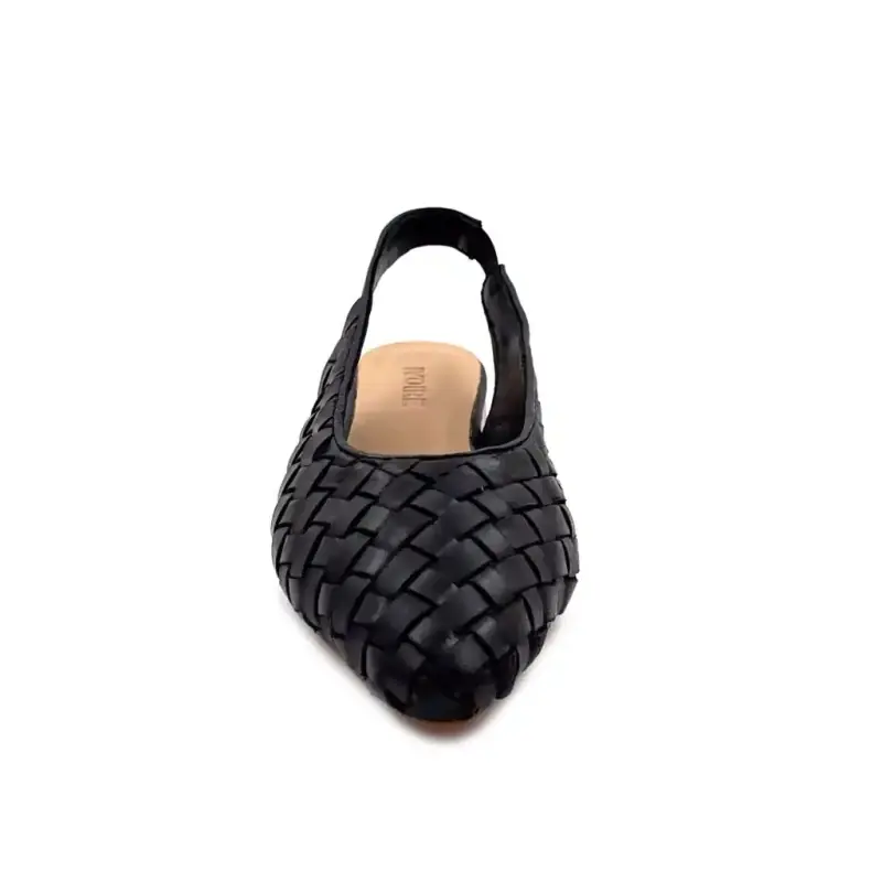 Ivoire 716052 Couro Trançado Preto Ivoire Chaussures
