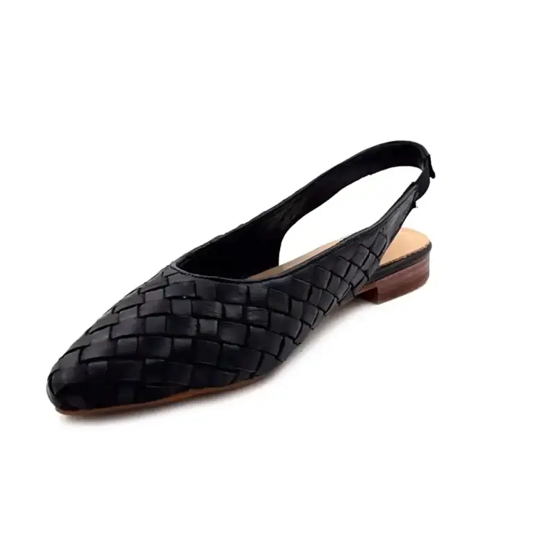 Ivoire 716052 Sort flettet læder Ivoire Chaussures