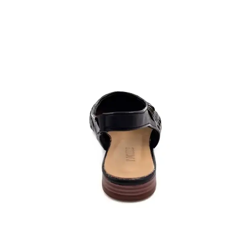 Ivoire 716052 Svart flätat läder Ivoire Chaussures