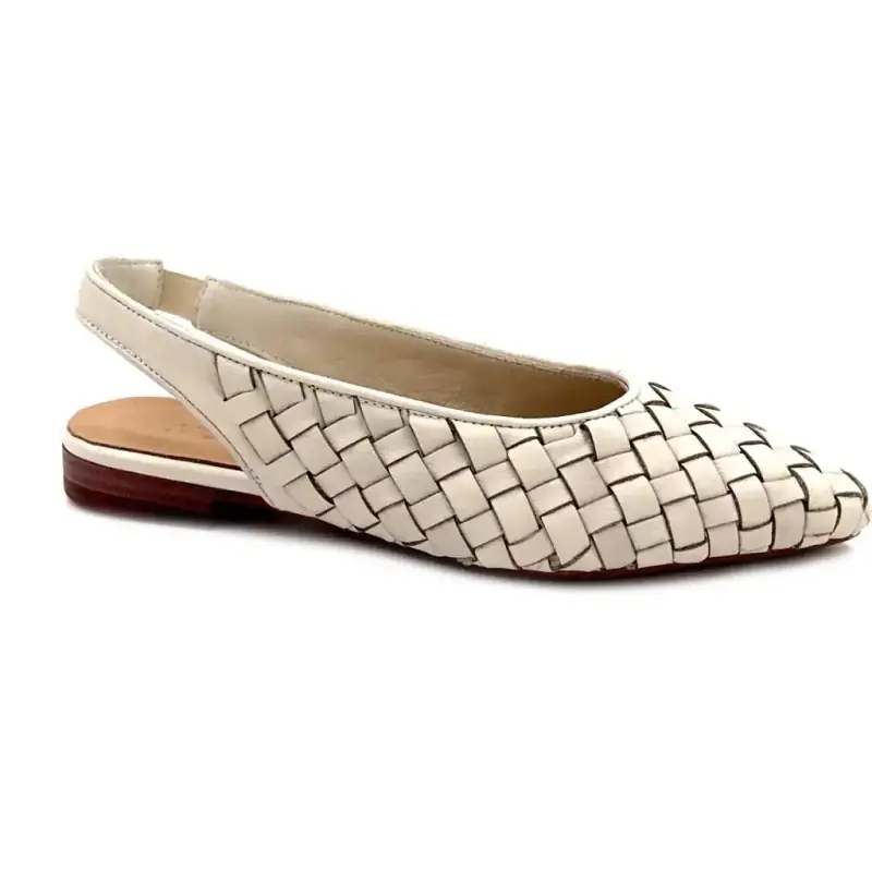 Ivoire 716052 Pleciona skóra kremowa pianka marshmallow Ivoire Chaussures