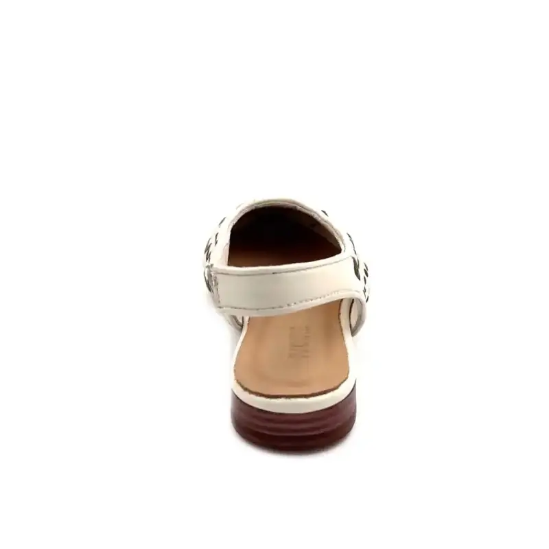 Ivoire 716052 Gevlochten leer Crème Marshmallow Ivoire Chaussures