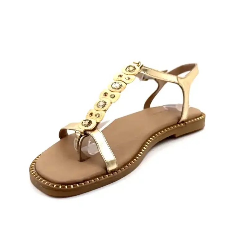 Couro dourado Ivoire Tml 81v Ivoire Chaussures