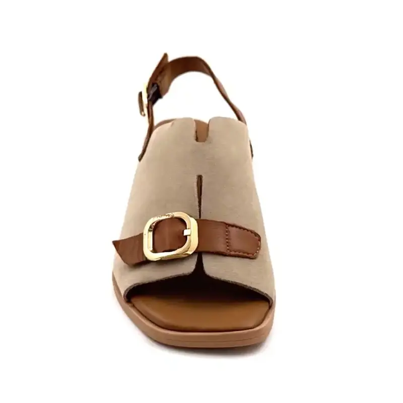 Ivoire 500 2699 Beige Suede & Camel Leather Ivoire Chaussures