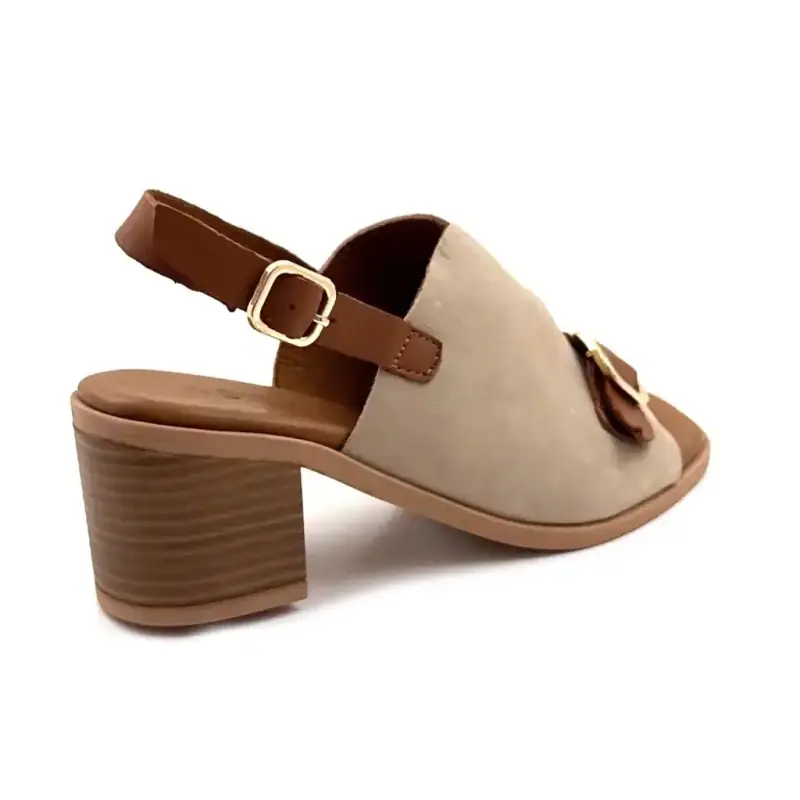 Ivoire 500 2699 Ante beige y piel de camello Ivoire Chaussures